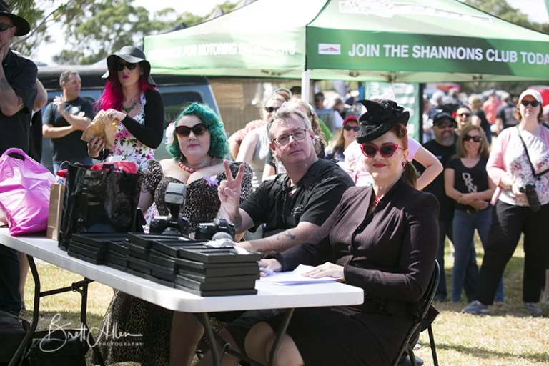 IMF Classic Car Show Judges at table